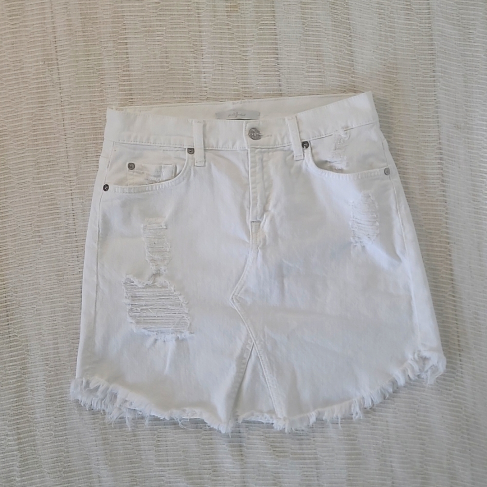 7 for all mankind denim skirt, size 26